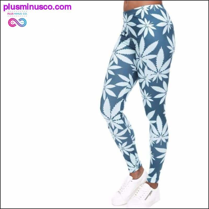 High Quality Blizzard Marijuana Leaf Leggings - plusminusco.com