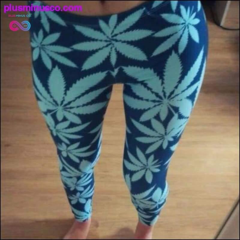 High Quality Blizzard Marijuana Leaf Leggings - plusminusco.com
