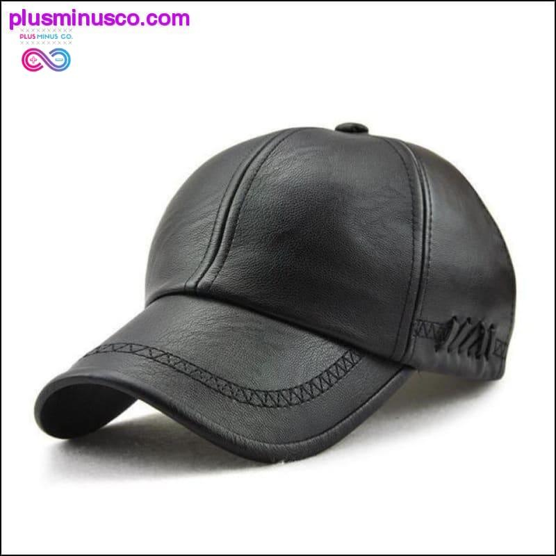 Moderigtig baseball-læderkasket Snapback af høj kvalitet til pasform og robust design - plusminusco.com