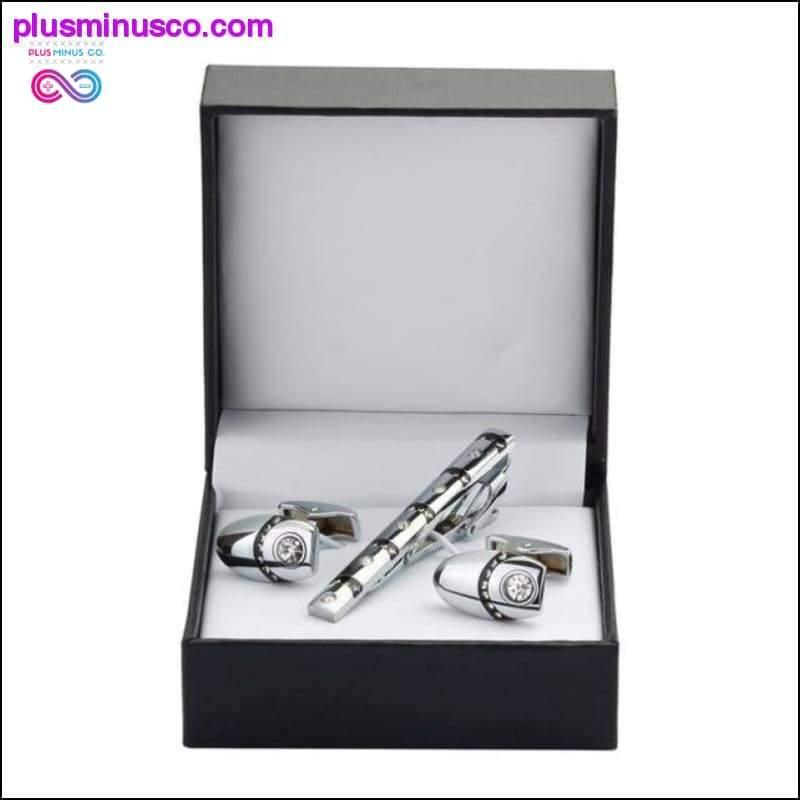 Подаръчен комплект с висококачествени луксозни кръгли копчета за ръкавели - plusminusco.com