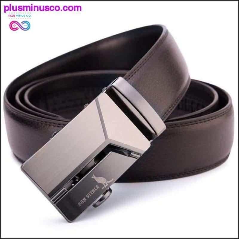Cinturón de cuero genuino ajustable de nuevo diseño de alta calidad - plusminusco.com