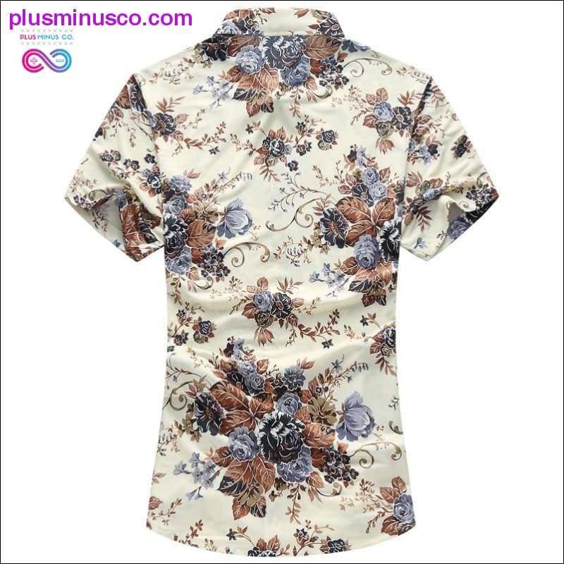 High quality silk cotton men's shirt summer fashion - plusminusco.com