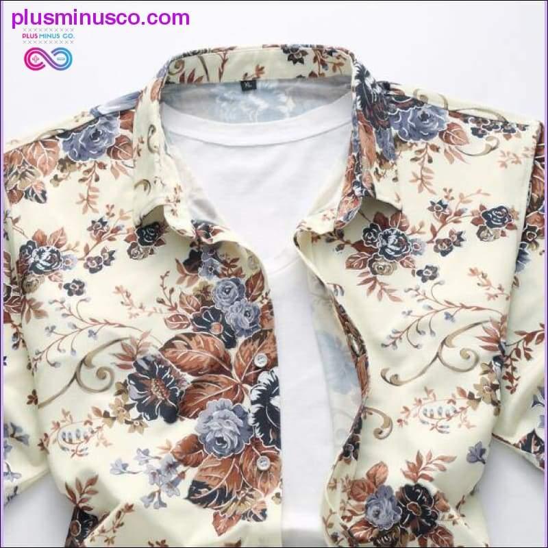 High quality silk cotton men's shirt summer fashion - plusminusco.com