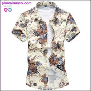 High quality silk cotton men's shirt summer fashion - plusminusco.com