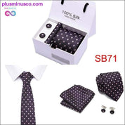 High Quality Silk Ties for Men 145cm Long Fashion Red - plusminusco.com