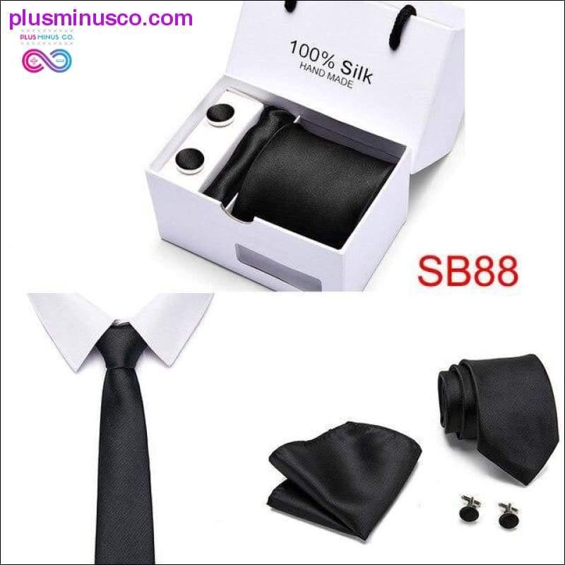 High Quality Silk Ties for Men 145cm Long Fashion Red - plusminusco.com