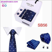 High Quality Silk Ties for Men 145cm Long Fashion Red - plusminusco.com