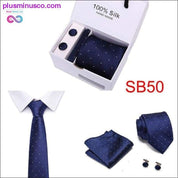 High Quality Silk Ties for Men 145cm Long Fashion Red - plusminusco.com