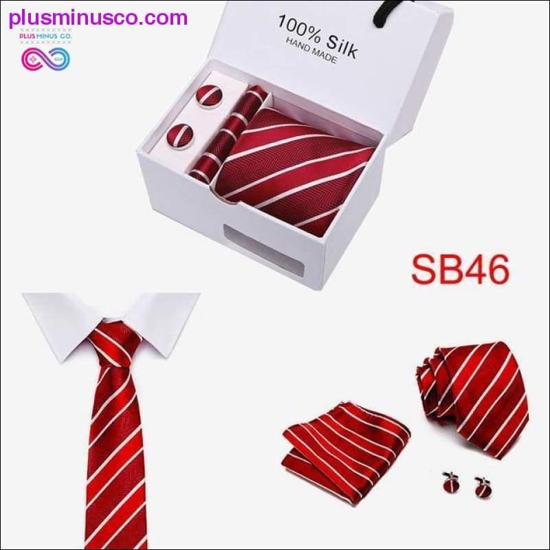 High Quality Silk Ties for Men 145cm Long Fashion Red - plusminusco.com