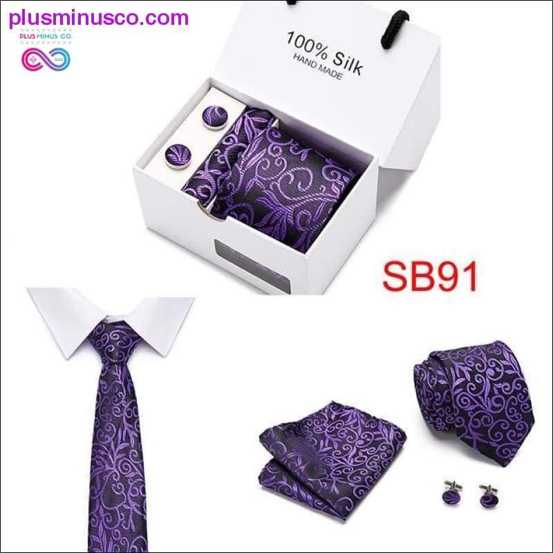 High Quality Silk Ties for Men 145cm Long Fashion Red - plusminusco.com