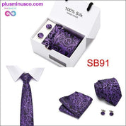 High Quality Silk Ties for Men 145cm Long Fashion Red - plusminusco.com