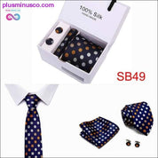 High Quality Silk Ties for Men 145cm Long Fashion Red - plusminusco.com