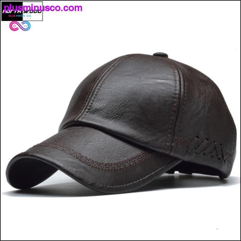 High Quality Snapback Baseball Vegan Leather Cap for Men - plusminusco.com