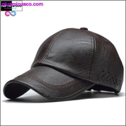 قبعة بيسبول من الجلد النباتي عالية الجودة للرجال - plusminusco.com