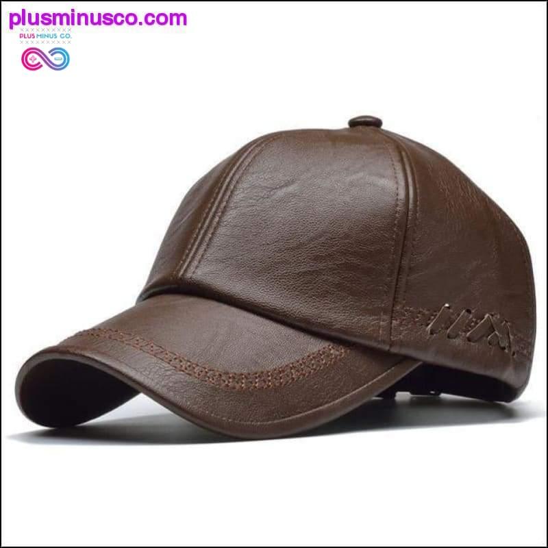 High Quality Snapback Baseball Vegan Leather Cap for Men - plusminusco.com