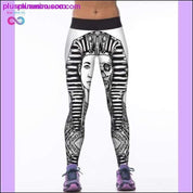 High Waist 3D Green Weed Leaf Casual Leggings - plusminusco.com