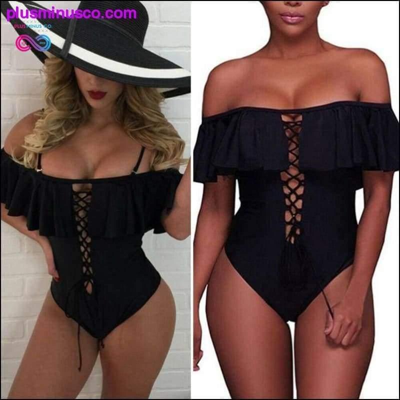 High Waist one piece 1 Swimsuit 2019 Sexy Bikinis Women - plusminusco.com
