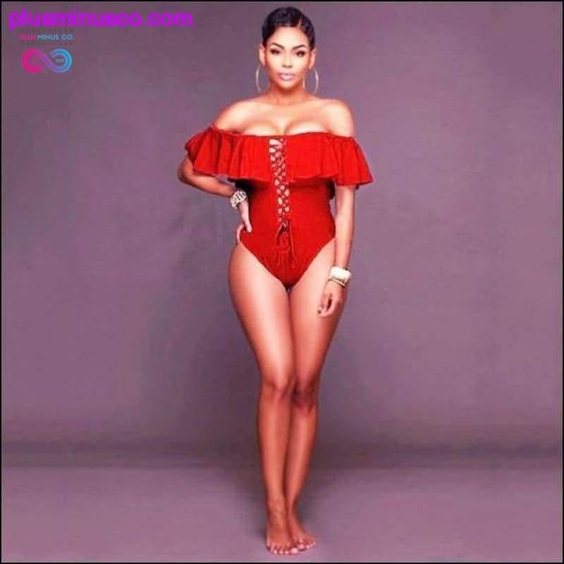 High Waist one piece 1 Swimsuit 2019 Sexy Bikinis Women - plusminusco.com
