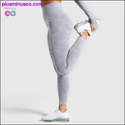 Pantalon de yoga de gymnastique d'entraînement taille haute Legging de sport - plusminusco.com
