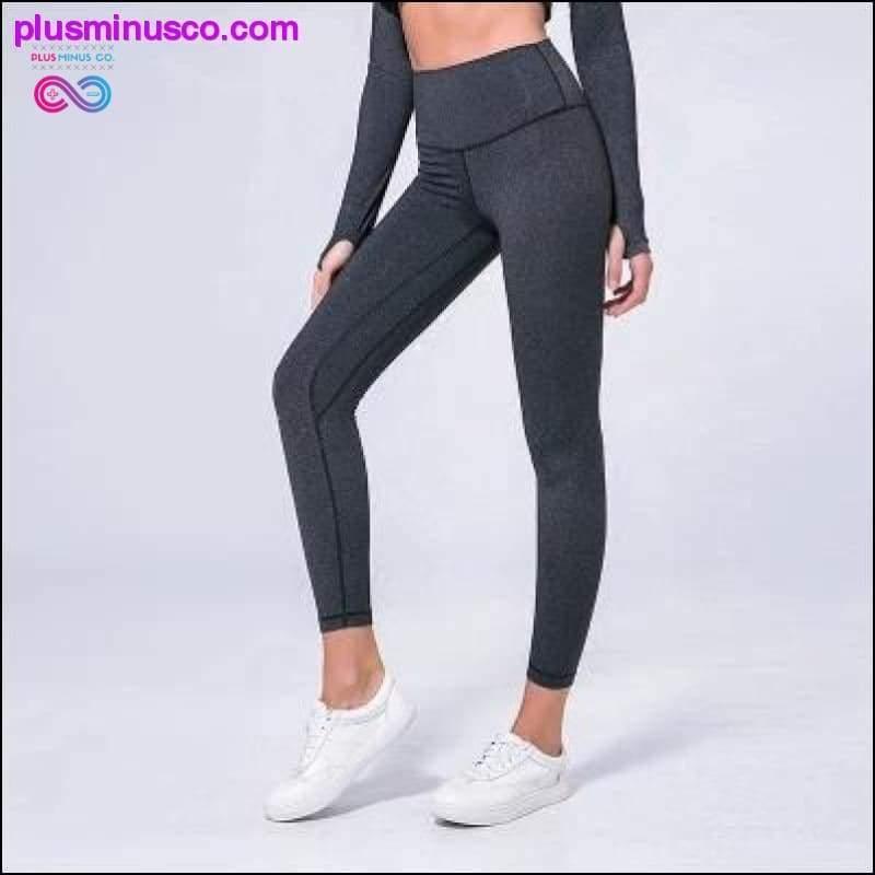 Женске панталоне за јогу и вежбање са високим струком - плусминусцо.цом