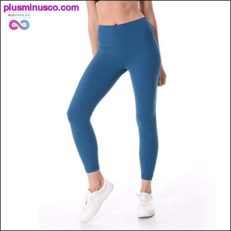 Korkeavyötäröinen jooga- ja harjoitushousut/leggingsit naisille - plusminusco.com
