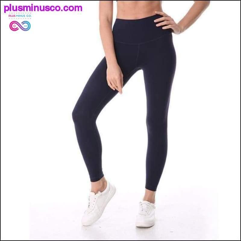 Дамски панталони за йога и тренировки с висока талия - plusminusco.com