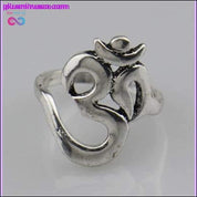 Hinduistički nakit, OHM Hinduistički budistički AUM OM prsten Hinduistički uniseks - plusminusco.com