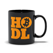 Hodl | Bitcoin Black Mugs, Bitcoin Mug, Crypto HODLER Mug, Gift for Crypto Trader, Gift for Crypto Investor - plusminusco.com