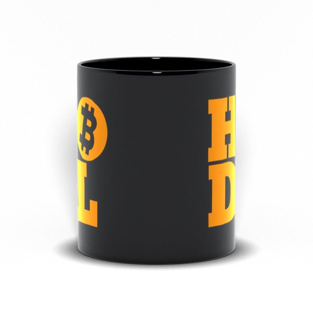 Hodl | Bitcoin Black Mugs, Bitcoin Mug, Crypto HODLER Mug, Gift for Crypto Trader, Gift for Crypto Investor - plusminusco.com