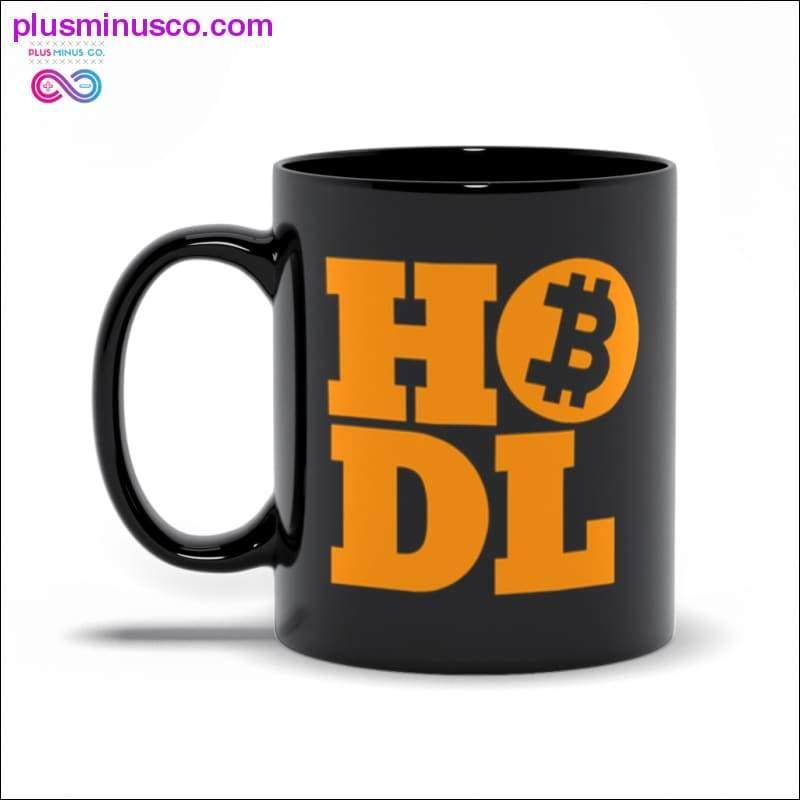 HODL | Bitcoin қара кружкалары, биткоин кружкасы, крипто HODLER кружкасы, крипто трейдеріне сыйлық, крипто инвесторына сыйлық - plusminusco.com