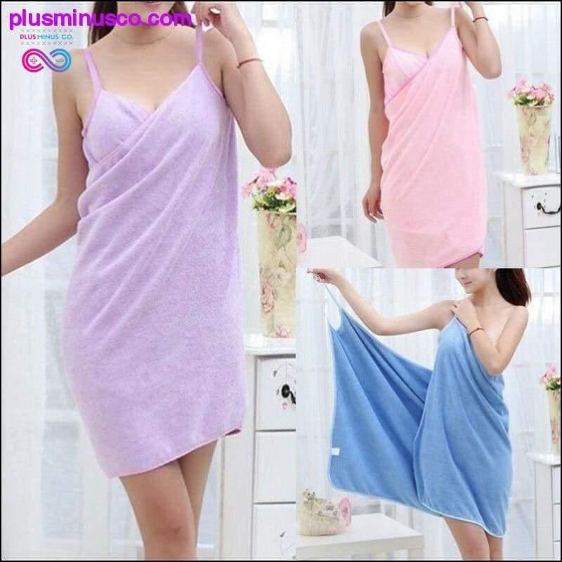 Vestido de toalla usable textil para el hogar para mujer en - plusminusco.com