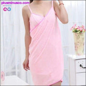 Vestido de toalla usable textil para el hogar para mujer en - plusminusco.com
