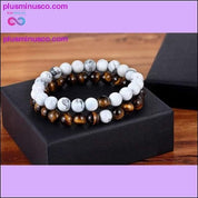 Hot 2pcs/set 7 Style Couples Distance Bracelet Natural Stone - plusminusco.com