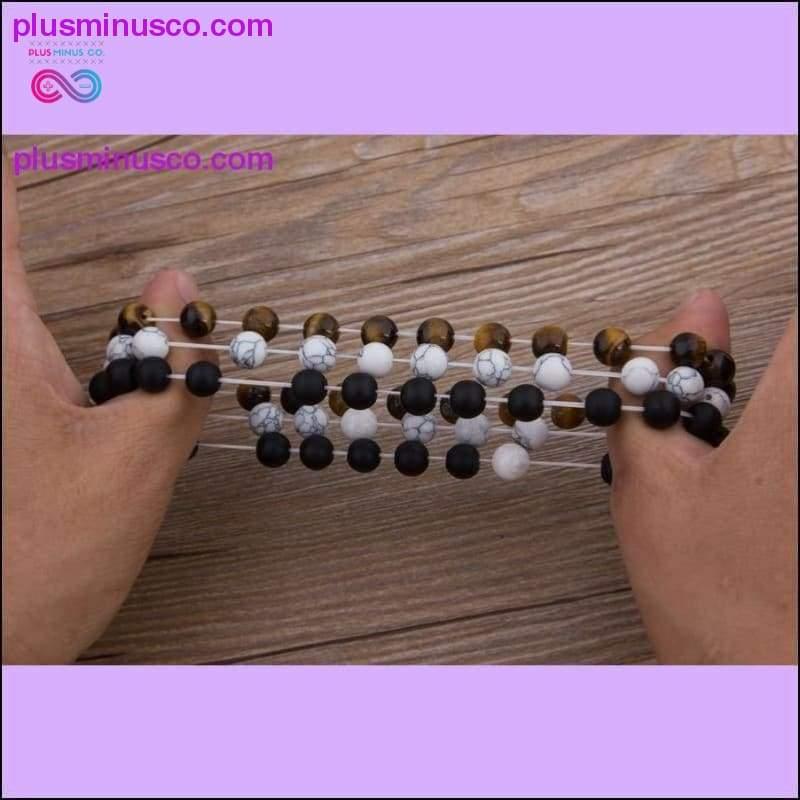 Горячий браслет из 2 шт./компл., 7 стилей, дистанционный браслет для пар, натуральный камень - plusminusco.com
