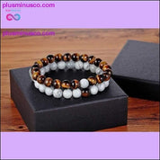 Hot 2pcs/set 7 Style Couples Distance Bracelet Natural Stone - plusminusco.com