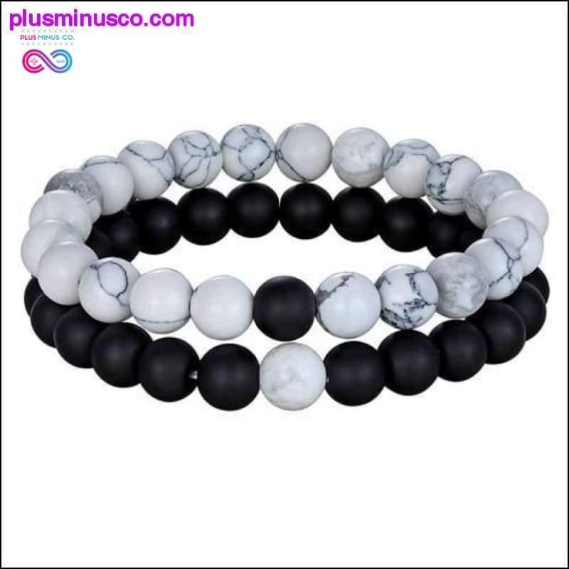 set 7 Style Couples Distance Bracelet Natural Stone - plusminusco.com