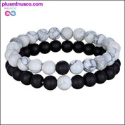 Hot 2pcs/set 7 Style Couples Distance Bracelet Natural Stone - plusminusco.com