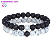 Hot 2pcs/set 7 Style Couples Distance Bracelet Natural Stone - plusminusco.com