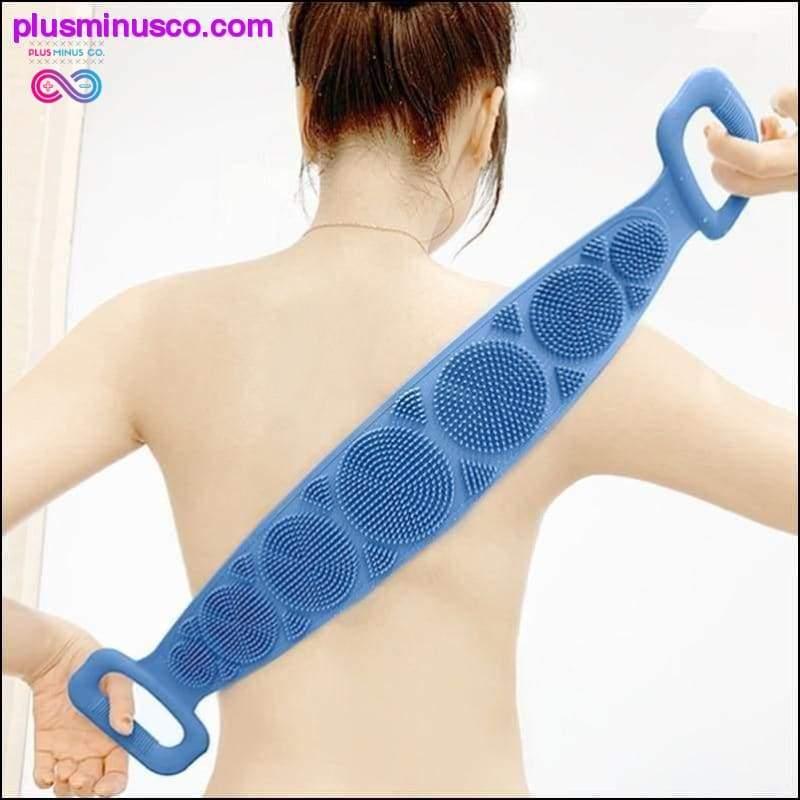 Hot Body Wash Silikoni Body Scrubber Belt Double Side Shower - plusminusco.com
