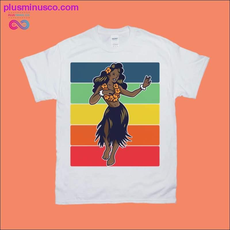 Hula mergina | Retro saulėlydžio marškinėliai – plusminusco.com