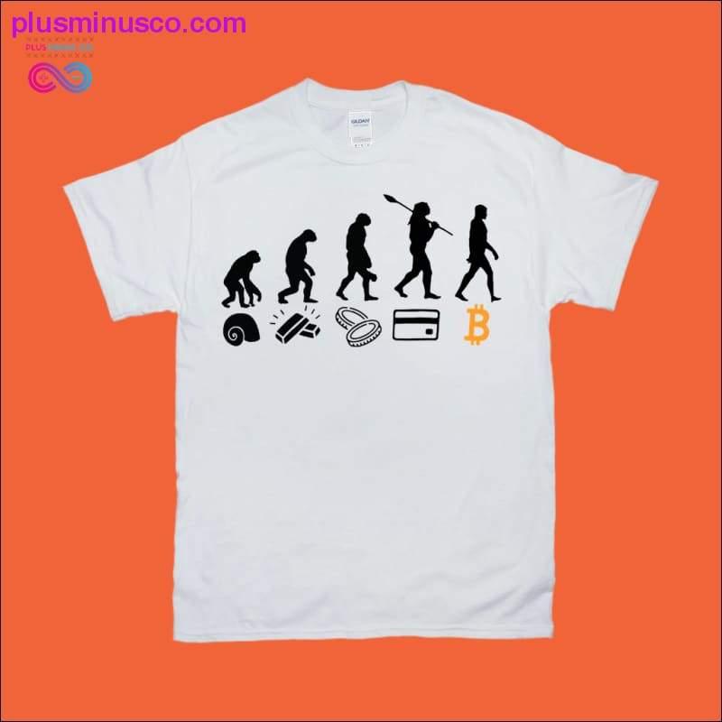Az emberi evolúció | Bitcoin T-Shirts - plusminusco.com