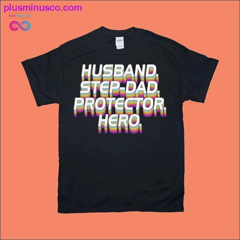 Husband Step-dad Protector Hero T-Shirts - plusminusco.com