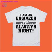 Tricouri bărbați cu scrisoare imprimată I AM AN ENGINEER vara 2020 - plusminusco.com