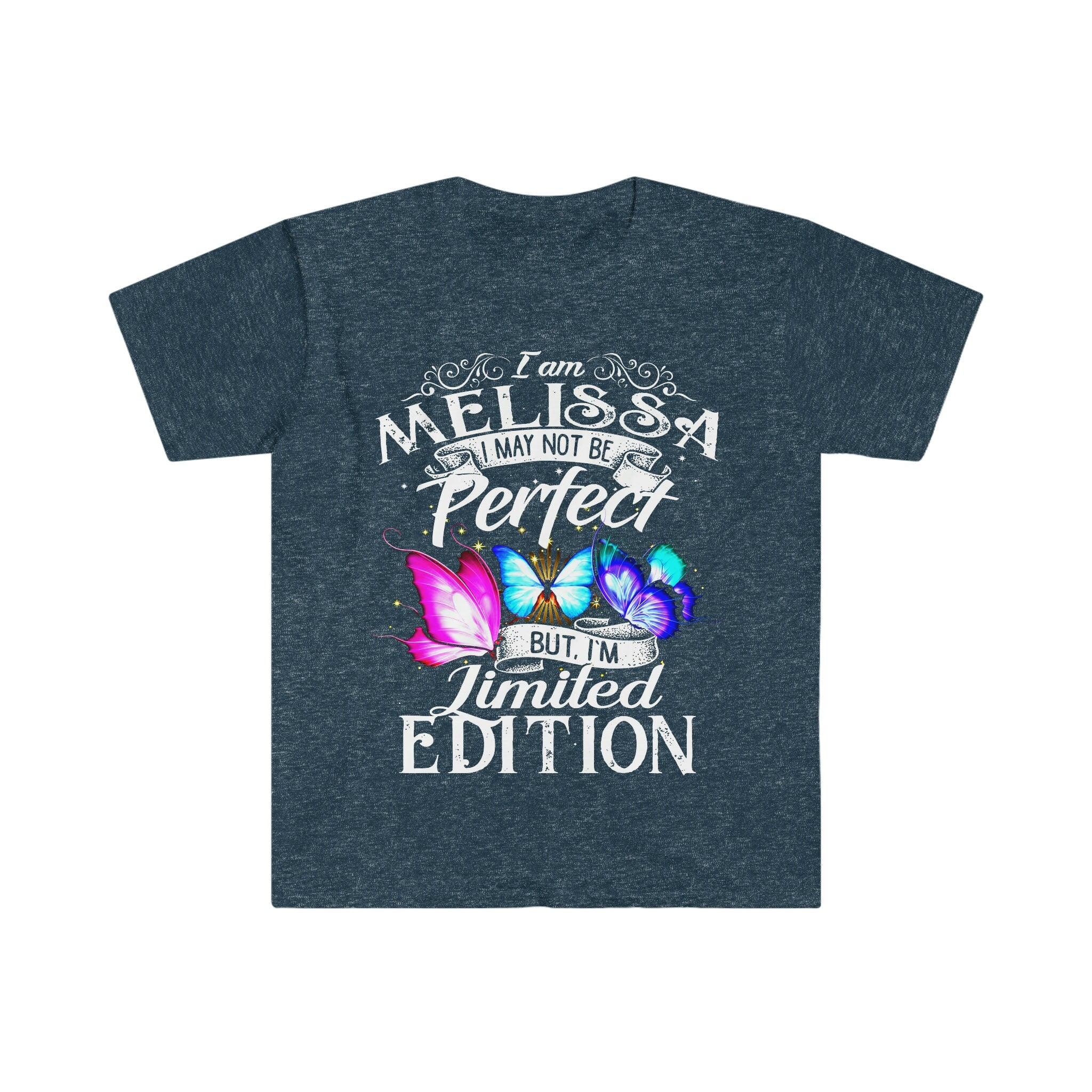 Eu sou Melissa, posso não ser perfeita, mas sou camisetas de edição limitada || Edição limitada, sou edição limitada - plusminusco.com