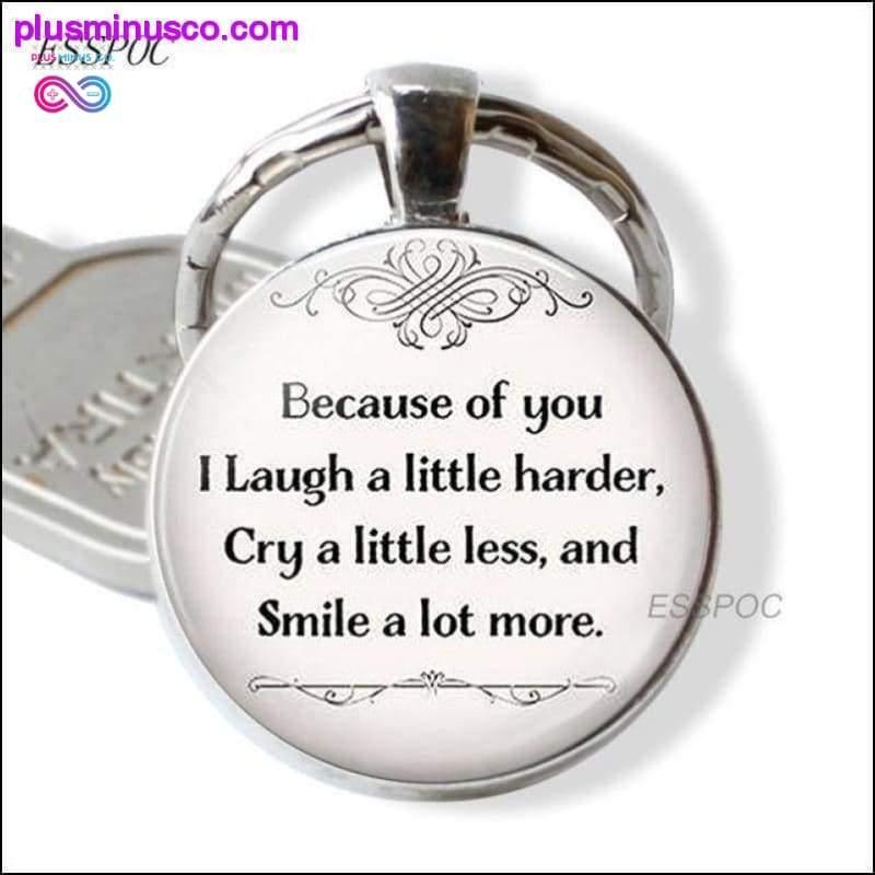 I Am Not Crazy Funny Quote Glass Cabochon Keychain Keyring - plusminusco.com