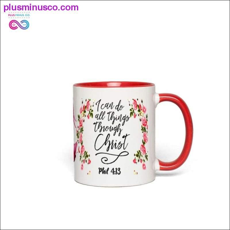 Pot face toate lucrurile prin Christ Accent Mugs - plusminusco.com