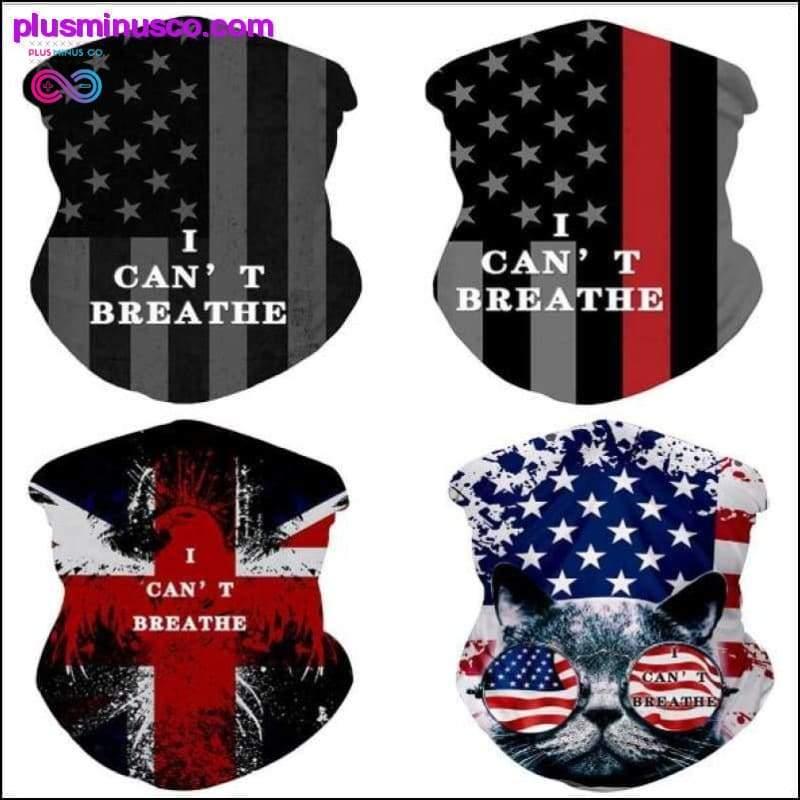 I can't Breathe Men Women Seamless Magic Bandana Magic - plusminusco.com