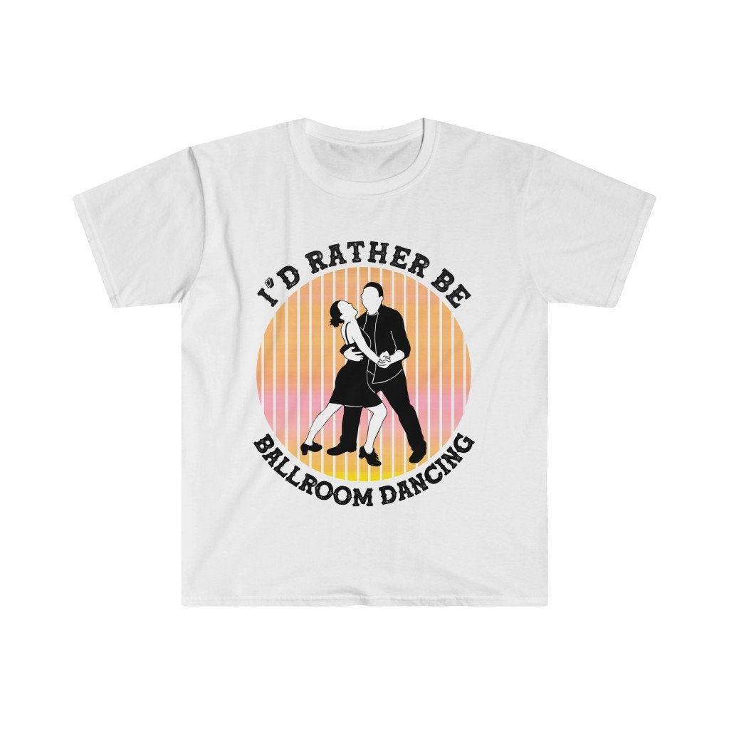 I'd Rather Be Ballroom Dancing Retro Ballroom Dancer Sunset T-Shirts Vintage Ballroom Dance Tshirt Ballroom Dancer Funny Quote - plusminusco.com