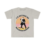 Labiau norėčiau būti pramoginių šokių Retro pramoginių šokių šokėja saulėlydžio marškinėliai Vintažiniai pramoginių šokių marškinėliai pramoginių šokių šokėja Juokinga citata - plusminusco.com
