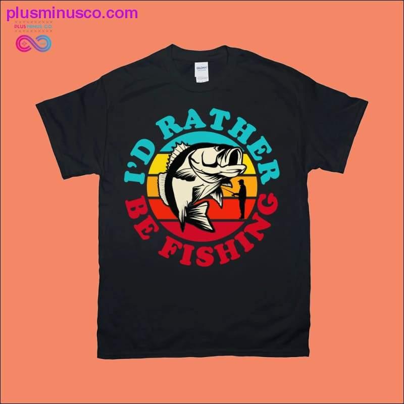 I'd rather be fishing | Largemouth Bass Fisherman | Retro - plusminusco.com